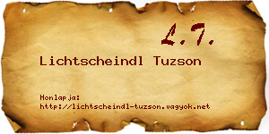 Lichtscheindl Tuzson névjegykártya